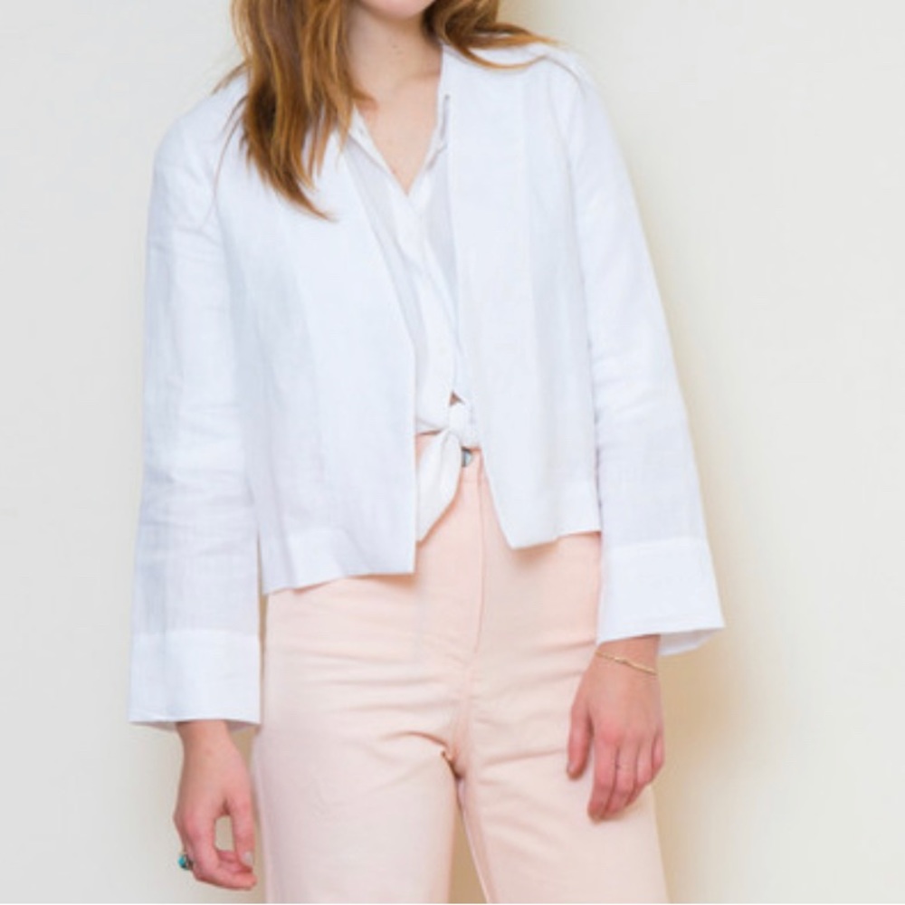 Ali Golden Linen Blazer